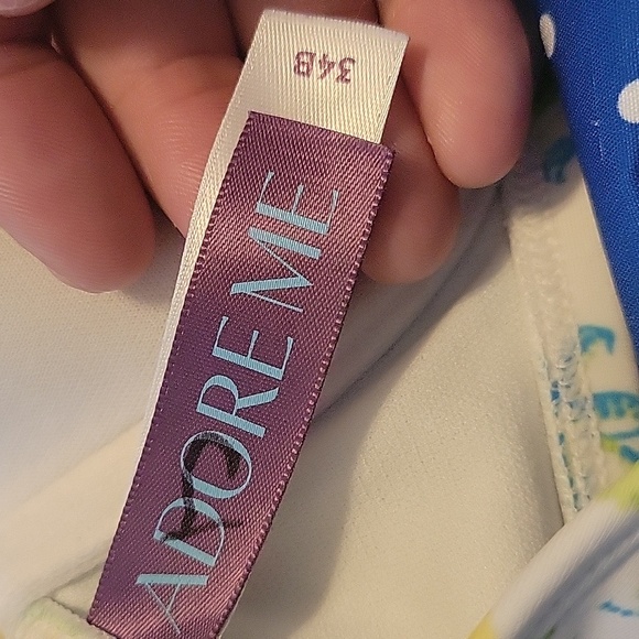 Adore Me 34B Padded Underwire Bikini Top With Lemons And Flowers - Picture 2 of 5